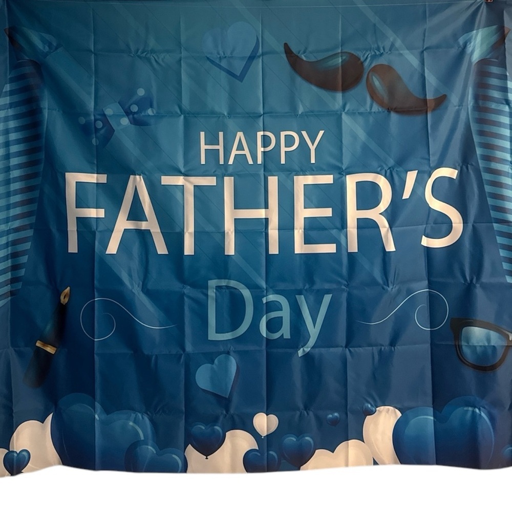 Blue Father's Day Banner 7x5